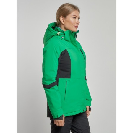 Ski jacket female, size 50, green color-1