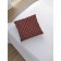 Decorative pillowcase "red classic cage", on a zipper, size 45x45 cm
