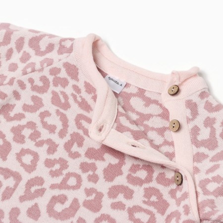 Jumper knitted baby i LEO Baby Height 86-92 cm, pink-1