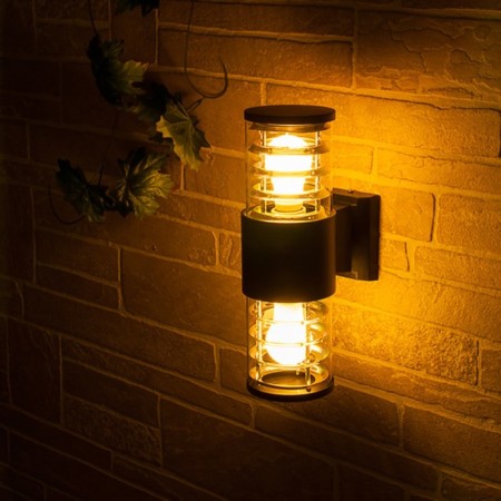 Elektrostandard Lamp Garden-Park, 2x60 W, E27, IP54, Wall, Techno 1407 Gray