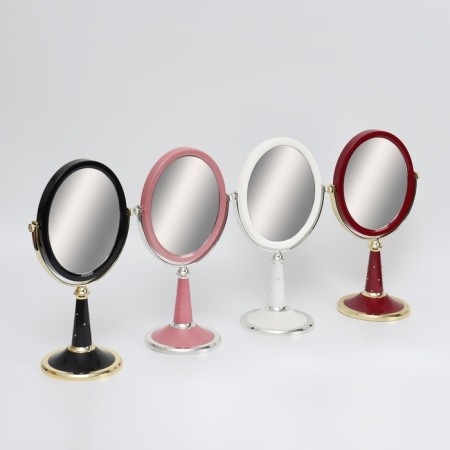 Mirror on the leg "Oval", bilateral, mirror surface 13.5 × 16.5 cm, color mix-5