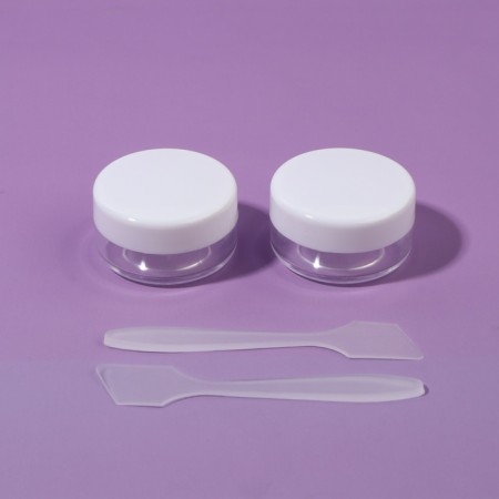 Storage set, in a case, 8 objects, white/transparent color-6