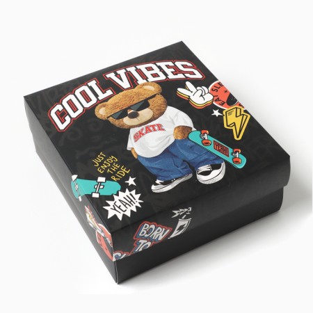 Подарочный набор термос и носки 3 пары KAFTAN "Cool vibes", р. 33-35 (20-22 см)-5