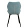 Chair "Dora y", velor tenerife Dusty Blue / Metal Black