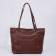 Zipper bag with zipper, brown color