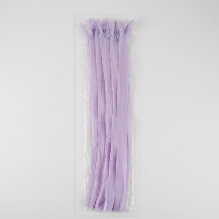 Lightning secret, No. 3, non -proceeding, locking machine, 60 cm, lilac color-2