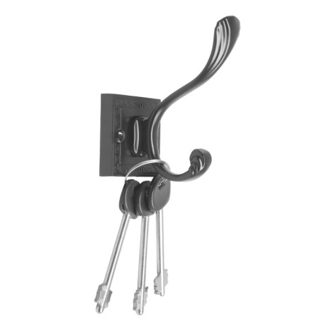 Furniture hook Cappio Eternity, two -rod, black-2