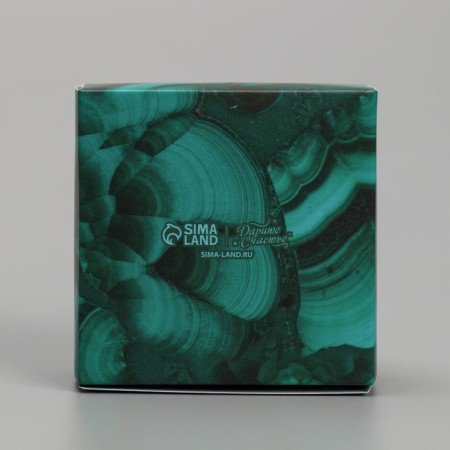 Box for jewelry, packaging, “malachite”, 7.5 x 7.5 x 3 cm-5