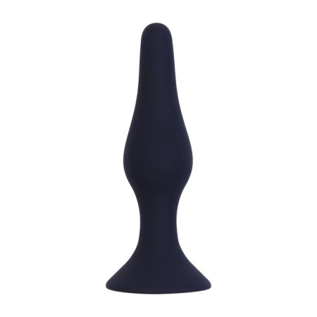Anal traffic jam, oki-horses, cone, Soft silicone, 12.5 x 3.2 cm, black