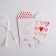 Bonbonniere box, gift packaging, “With Love”, 7.5 x 8 x 7.5 cm
