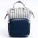 Women's backpack with a thermal carman, thermal drum - portfolio, gray/blue color