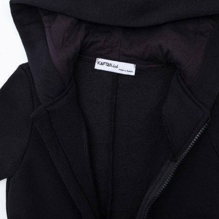 Комбинезон детский с начёсом KAFTAN "Basic line" р.26 (80-86), черный-9