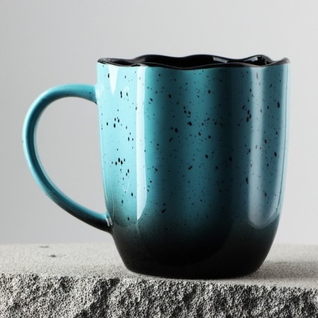 Ceramic Enrage Territory "Blue", 350 ml, blue color-2