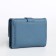 Women's wallet on the button, blue color