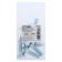 Bolt furniture tundra Krep Din603 8x30 with a nut, zinc, 6 pcs.