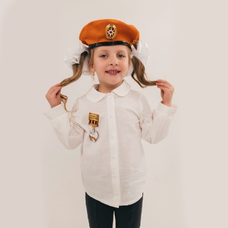 Carnival set "Defender of the Fatherland" Orange beret, size 54-56, bows 2 pcs-3