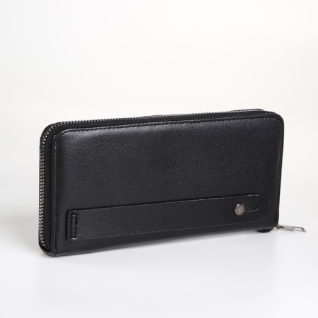 Male purse-clate on a zipper, black color-2
