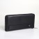 Male purse-clate on a zipper, black color