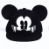 Baby cap with ears, with a grid, size 48-53, Mickey Mouse