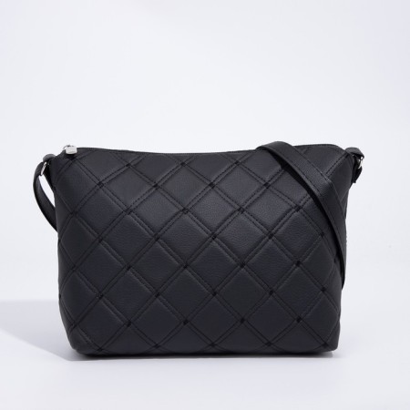 Bag Cross-Bodi with a zipper, black color