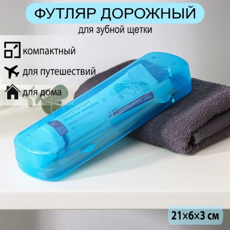 Case for toothbrush and pasta, 21 × 6 × 3 cm, color mix