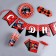 A set of paper dishes is one -time with birthday! ”: 6 plates, 6 glasses