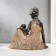 Souvenir Polystone "African with a child" under a tree 18.5x17.5x10.5 cm