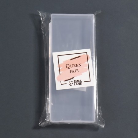 Organizer for storage, with a lid, 14 × 6 × 2.5 cm, white color-3