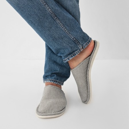 Male slippers, size 42-43, gray color-9