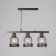 Lamp "Henry" 3he27 40W black 61x14.5x23-123 cm
