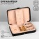 Organizer for jewelry "Portable box", 8 stripes, 4 places, 14 × 21 × 4.5 cm, black color is black