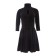 Women's dress Minaku: Green Trend, Black Color, size 48