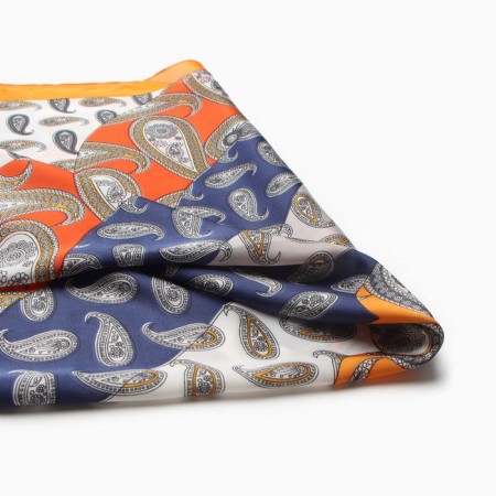 Women's scarf minku 70*70 cm, orange-1
