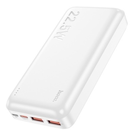 External battery Hoco J100A, 20,000 mAh, 2 USB, 2 A, display, white-2