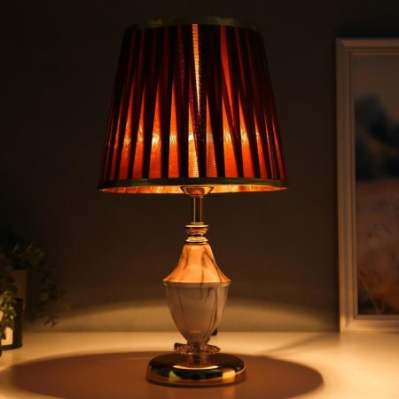 HELP lamp 16141/1 E27 40W white-gold 25x25x44 cm Risalux-2