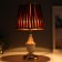 HELP lamp 16141/1 E27 40W white-gold 25x25x44 cm Risalux