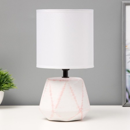 Board lamp "Adelela" E14 40W white-pink 15x15x29 cm