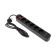 Extension cord Standard 5 nests, 1.5m, 3x1.0mm², s/h, with a switch, 2 USB, black rexant