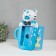 Photo frame plastic 16x11 cm "Tigerok in a cup" Blue 29.5x8x19.5 cm