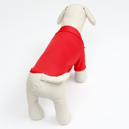 Animal T-shirt for animals, M (DS 30, OG 40, Osh 27 cm), red-3