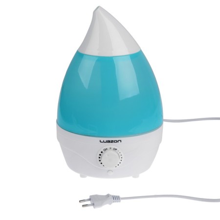 Air humidifier Luazon LHU-04, ultrasound, 18 watts, 2 l, 35 m2, blue and white-1