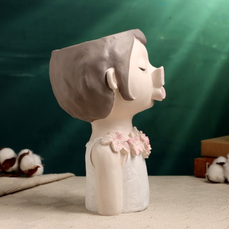 Kashpo - Vase "Mila with a butterfly" 27x19x17cm-4