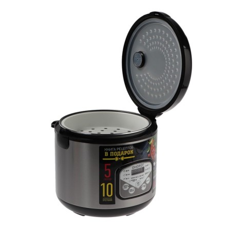 Energy EN-257, 900 W multicooker, 5 l, 10 programs, anti-stick coating, black