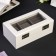Casket wood 2 compartments for clocks and jewelry "Style" white 10.5x7x19.2 cm