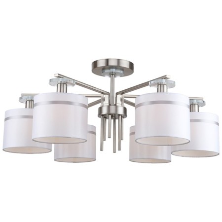 Ceiling chandelier Chart 6x14 40W, size 73x73x31 cm, Nickel color