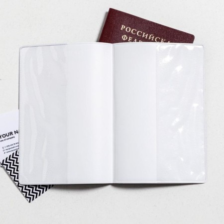 Cover for a passport "I take myself and wine inward" (1 pc)-4
