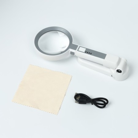 Folding magnifier on a stand, a multiplicity of 5.11, lens 65mm lens-7