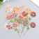 Set of stickers "Flowers. Fasty pink" 30 pcs 8.5x11 cm
