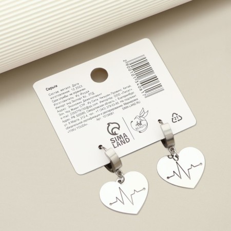 Earrings "Bright", 4 x 1.5 cm-3