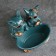 Two Bulldogs Content stand Green, 21x19x19cm